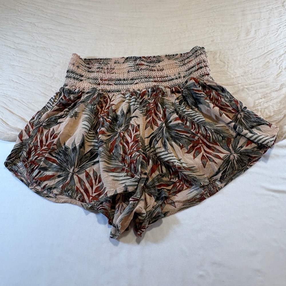 NY REWASH LA‎ BRAND Youth Boho Y2K High Waist Tropical Shorts Sz XL